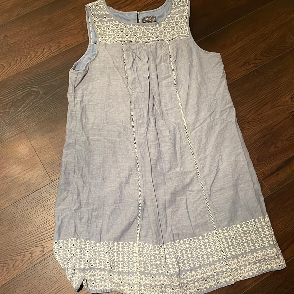 A little above knee length dress